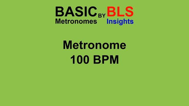 Basic Metronome 100 BPM - One Hour #listenable смотреть онлайн