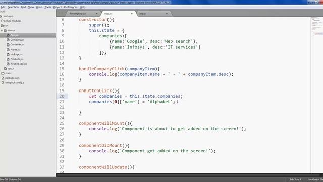 ReactJS \ React JS Tutorial For Beginners - #11 - React Lifecycle Methods смотреть онлайн