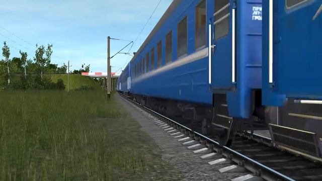 ЭП1М-645 с поездом №302 Адлер — Минск смотреть онлайн