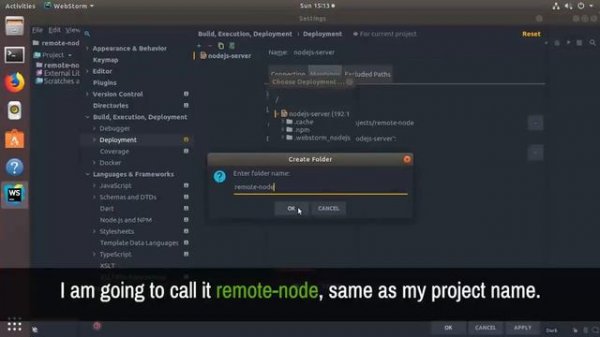 Setup Remote Node.js Interpreter on WebStorm 2018 JavaScript IDE