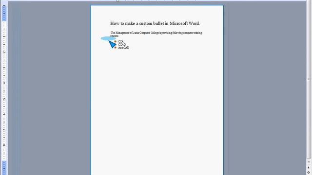 How to Create Custom Bullets in Word, Excel, and PowerPoint | Lunar Computer College смотреть онлайн