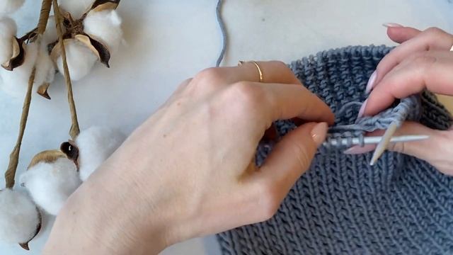 Комплект конструктор / Шапка снуд спицами / Вязание для начинающих / Вязание / Мужская шапка спицам смотреть онлайн