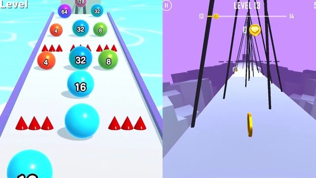 Coin Rush | Ball Run 2048 - NEW APK UPDATE - All Level Gameplay Android,iOS смотреть онлайн