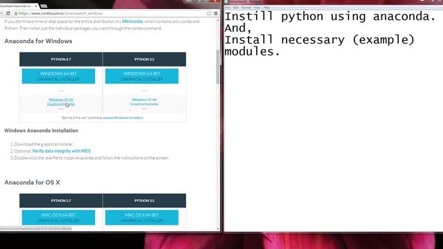Getting started with python through anaconda and PyCharm: Installation 1/2 смотреть онлайн