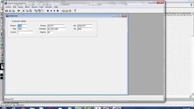 How to create first oracle forms 6i,10g | Oracle apps смотреть онлайн