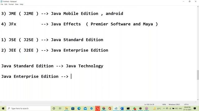 CORE JAVA tutorials || Demo - 1 || by Mr. Nageswar Rao On 27-12-2021 @9PM IST смотреть онлайн