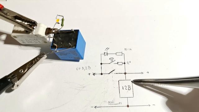 Защита от короткого замыкания на реле и кнопки.Работает быстрее предохранителя смотреть онлайн
