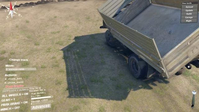 GAZ SAZ 3511-66 - Spin Tires Beta смотреть онлайн