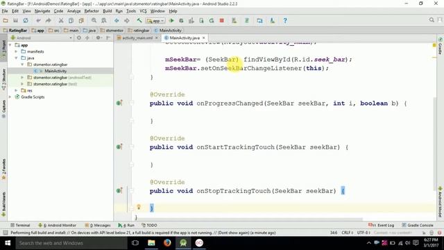 Seekbar in android смотреть онлайн