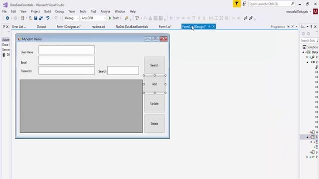 4- C# -- MySQL --QuickStart :عمليات ادخال البيانات Insert смотреть онлайн