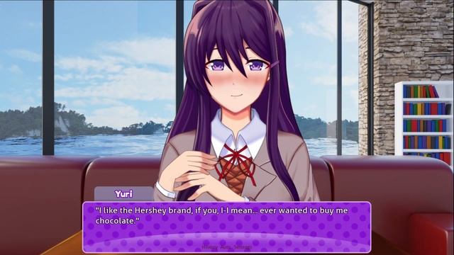 Asking Yuri About the Chocolate Piece Between Her Lips - Just Yuri Mod смотреть онлайн