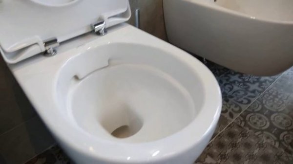 Geberit Icon wall wc подвесной унитаз и биде Керамаг Айкон