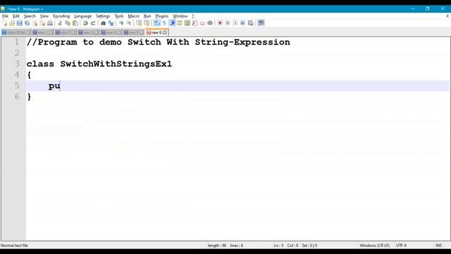 30. Switch Statement with String-Expression смотреть онлайн