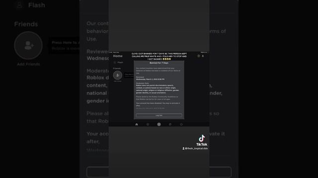 I got banned for 7 days on roblox :( смотреть онлайн