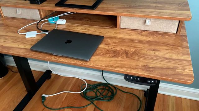 FEZIBO Height Adjustable Electric Standing Desk with Double Drawer B08GLBLCX7 смотреть онлайн