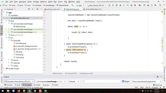 Simple weather application part 2 - Android Tutorial смотреть онлайн