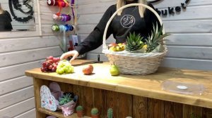 Сборка фруктовой корзины от Artbuket.by