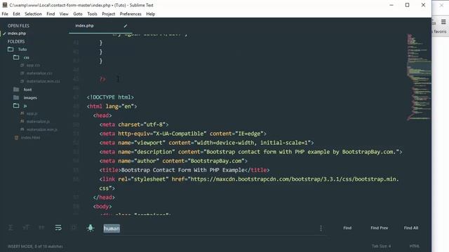 Formulaire de contact PHP - Bootstrap - jQuery смотреть онлайн