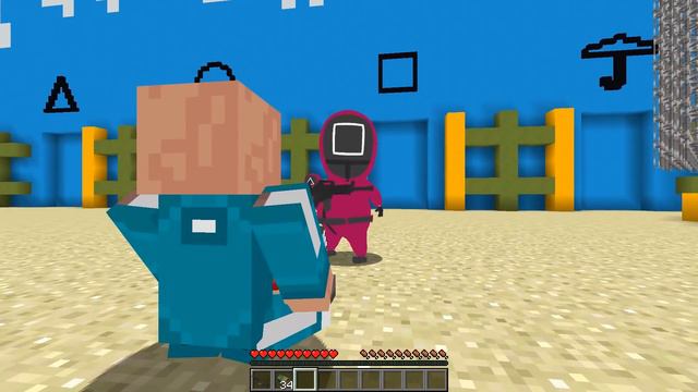SQUID GAME GARDİYAN OLDUM - Minecraft смотреть онлайн