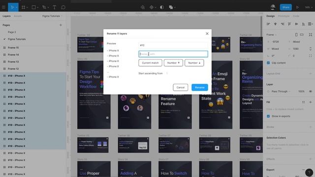 Figma Quick Tips: Better Renaming Options By Using The Layers Batch Rename Feature смотреть онлайн