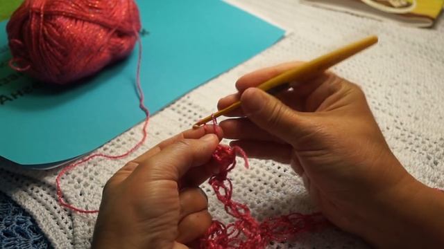 Палантин "Петли соломона с листочками",crochet scarf,( шаль №80) смотреть онлайн