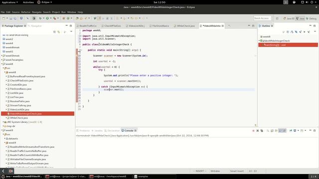 Java: read Integer from user with Scanner until valid смотреть онлайн