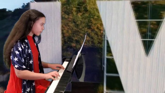 Star Spangled Banner 2020 on Piano | 12 yr old смотреть онлайн