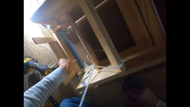 How to Add or Install Wood Attic Ladder - Attic ladder installation смотреть онлайн