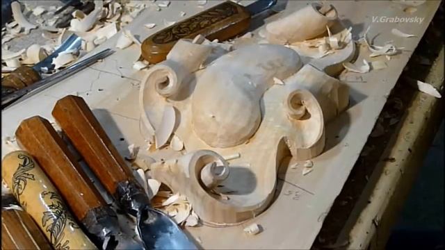 Картуш.Резьба по дереву . Woodcarving