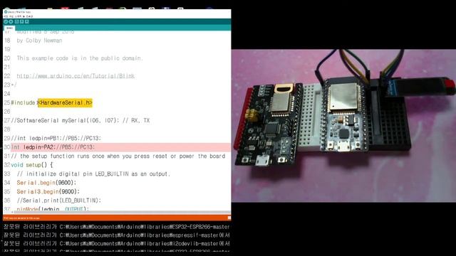 arduino nodeMcu BU01 ESP32 OLED 1306 смотреть онлайн