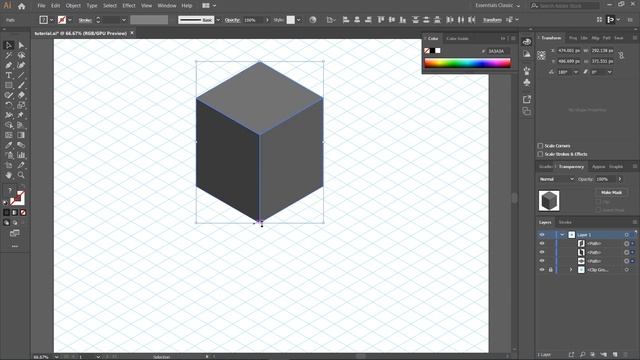 Isometric Design Tutorial: How to create isometric grid and isometric shapes смотреть онлайн