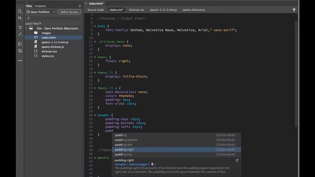 Styling our responsive navigation menu Dreamweaver Daniel Scott смотреть онлайн