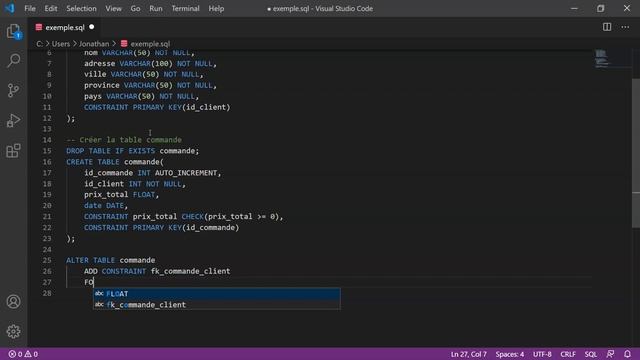 SQL - DDL - Clés primaires et étrangères смотреть онлайн