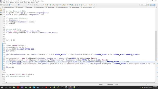 LibGDX 2D Tutorial #14: Game Over and Save Data смотреть онлайн
