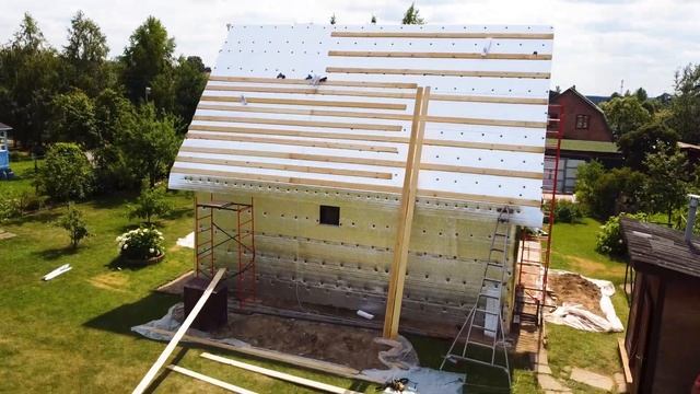 Утепление стен деревянного дома снаружи. Утепление крыши дома снаружи. Технология утепления Тепофол смотреть онлайн