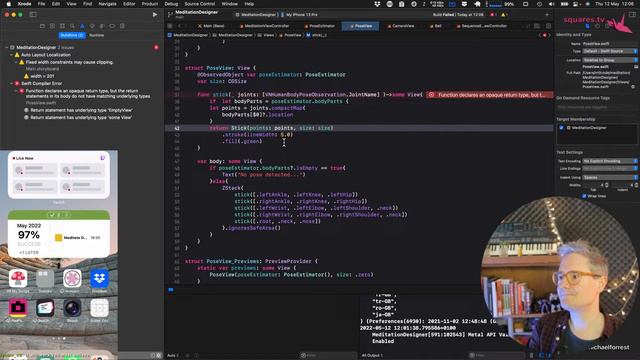 I made a meditation app that helps you sit still [CODING LIVE STREAM] смотреть онлайн