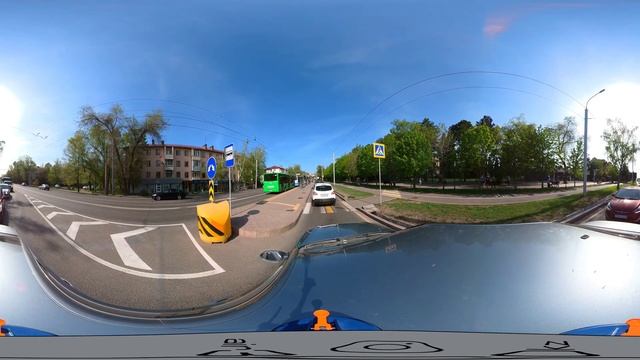 Алматы. Улица Тимирязева ? 360° видео с пространственным звуком (Insta360 ONE X2) смотреть онлайн