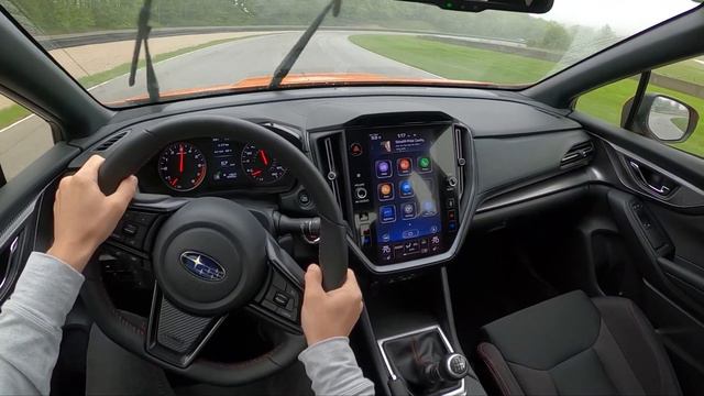 2022 Subaru WRX 6MT - POV Track Test (Wet) at Road America смотреть онлайн