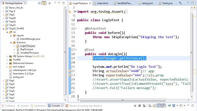 Testng Parameterizing and Report Generation Selenium WebDriver смотреть онлайн