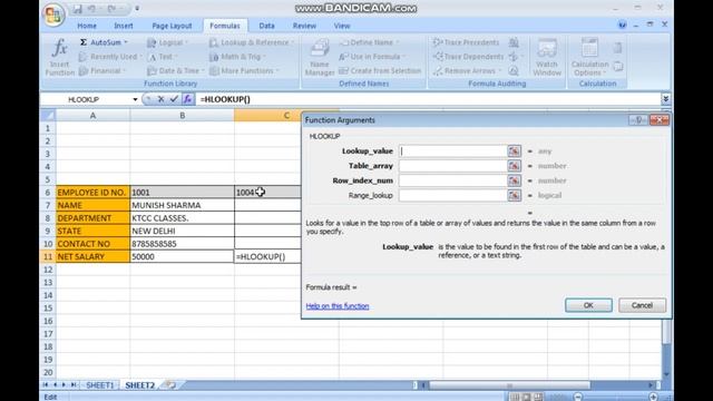Ms Excel- Hlookup Function Easy Explain Step By Step смотреть онлайн