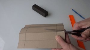 Параллелепипед  из картона - простейший способ за 5 минут