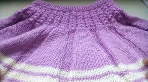 Юбка девочке спицами. Экспресс  МК .