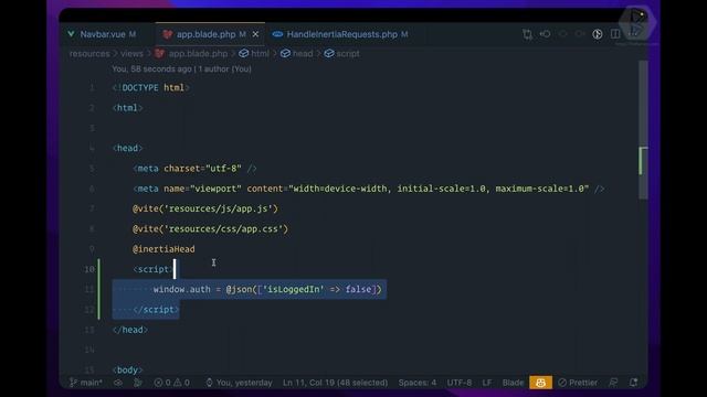 14 InertiaJS authentication смотреть онлайн