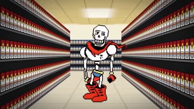 Папирус и Санс (в магазине супов)