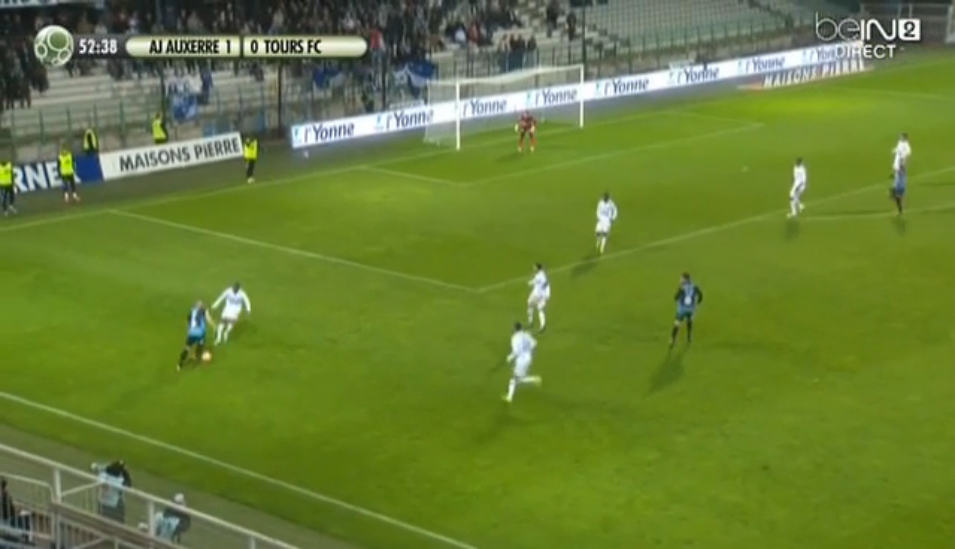 Auxerre-Tours (les 4 Buts)