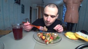 МУКБАНГ ХОЛОДЕЦ ДОМАШНИЙ / ГРИБЫ / ПИЦЦА / ВАТРУШКА / САЛАТ / ОБЖОР / Mukbang EATING / ASMR / АСМР