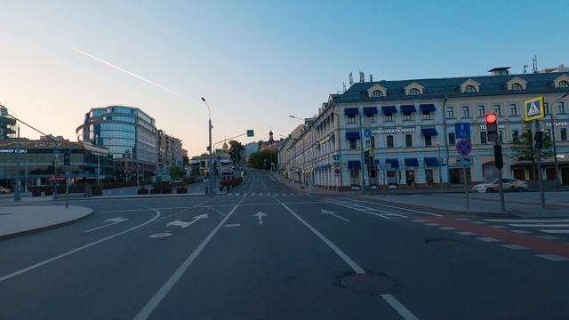 Moscow - Early Morning Drive Along the Boulevard Ring смотреть онлайн