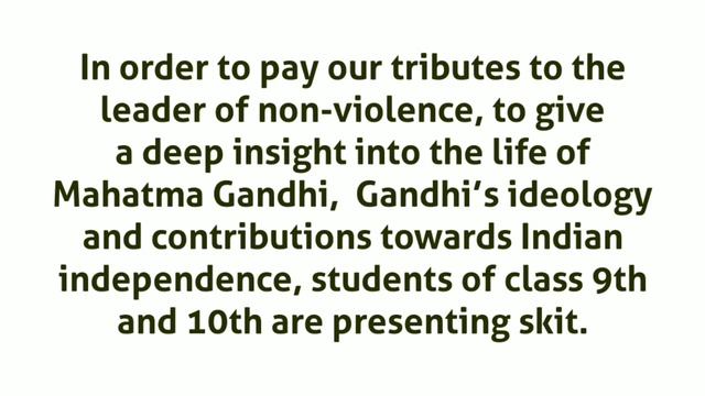 Anchoring Script for 'Gandhi and Lal Bahadur Shastri Jayanti' (2nd October) смотреть онлайн