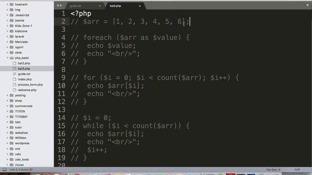 PHẦN 3 | Lập trình PHP basic - for, while, do while, foreach, function |Khóa học lập trình PHP/MySQ смотреть онлайн