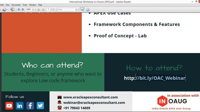 Oracle Application Express Workshop смотреть онлайн